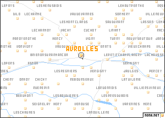 map of Avrolles