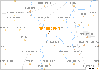 map of Avrorovka