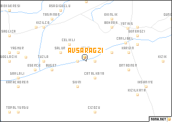 map of Avşarağzı