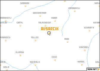 map of Avşarcık