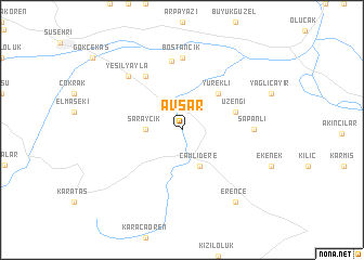 map of Avşar