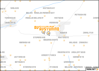 map of Avsyunino