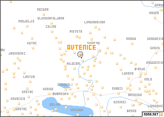 map of Avtenice