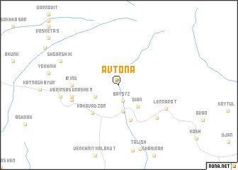 map of Avtona