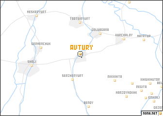 map of Avtury