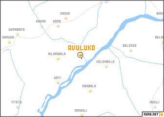 map of Avuluko