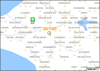 map of Avyíon