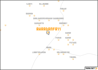map of Aw Aadan Fayi