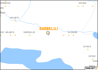 map of Awabelili