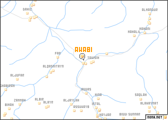 map of ‘Awābī