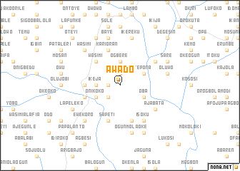 map of Awado