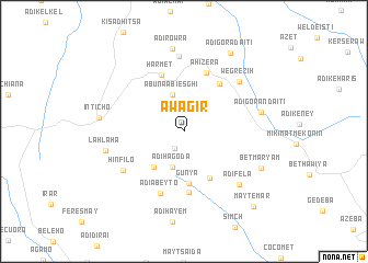 map of Āwagir