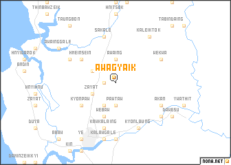 map of Awagyaik