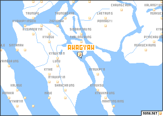 map of Awagyaw