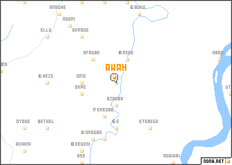 map of Awah