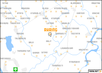 map of Awaing