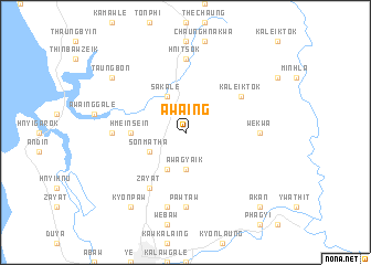 map of Awaing