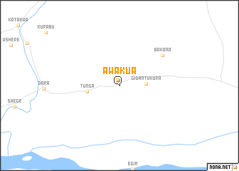 map of Awakua