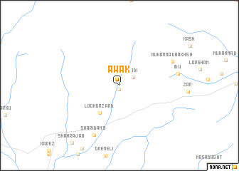 map of Awak