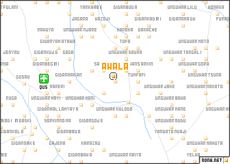 map of Awala