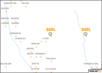 map of Awal