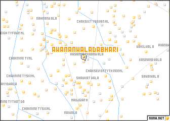 map of Awānānwāla Dabhari