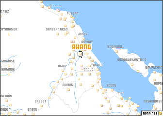 map of Awang