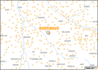 map of Awāni Bhūn