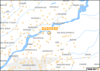 map of Awān Pār