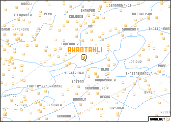 map of Awān Tahli