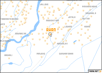 map of Awān