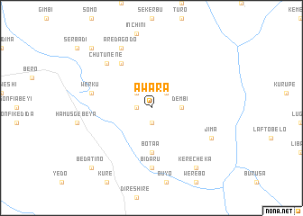 map of Āwara