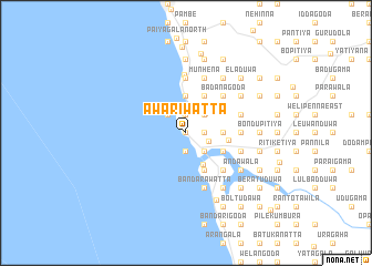 map of Awariwatta