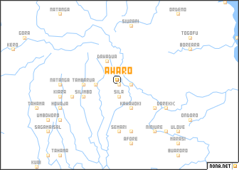 map of Awaro
