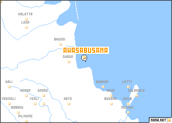 map of Awasa-Busama