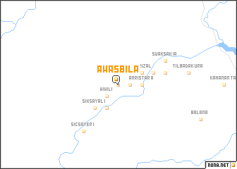 map of Awasbila