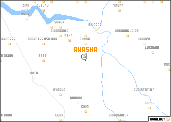 map of Awasha