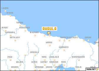 map of Awaula