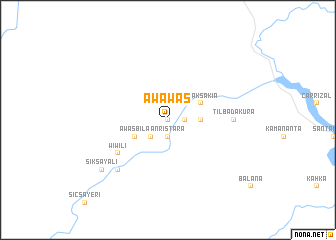 map of Awawas