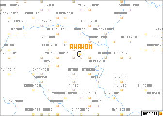 map of Awawom