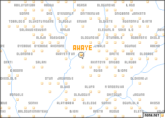 map of Awaye