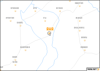 map of Awa