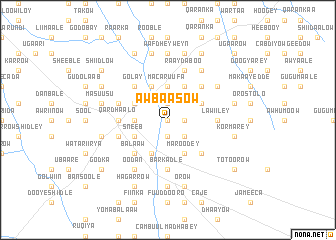 map of Aw Baasow