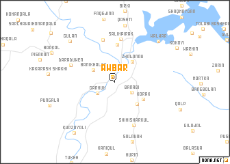 map of Āwbar