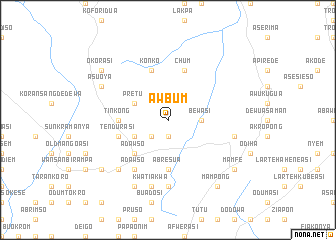 map of Awbum