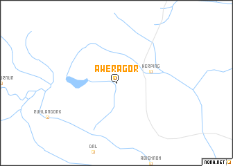 map of Aweragor