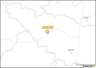 map of Awere