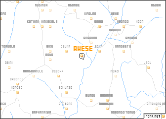 map of Awese