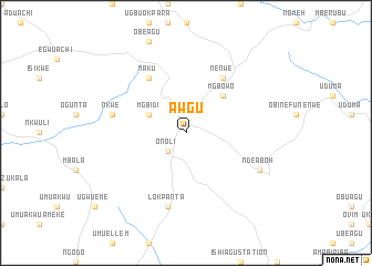 map of Awgu