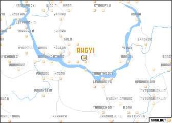 map of Awgyi